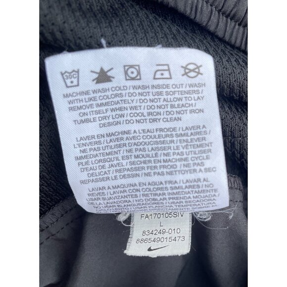 Nike Dri-Fit Women’s Large L LG  Athletic Unlined Shorts drawstring Black - Picture 6 of 11